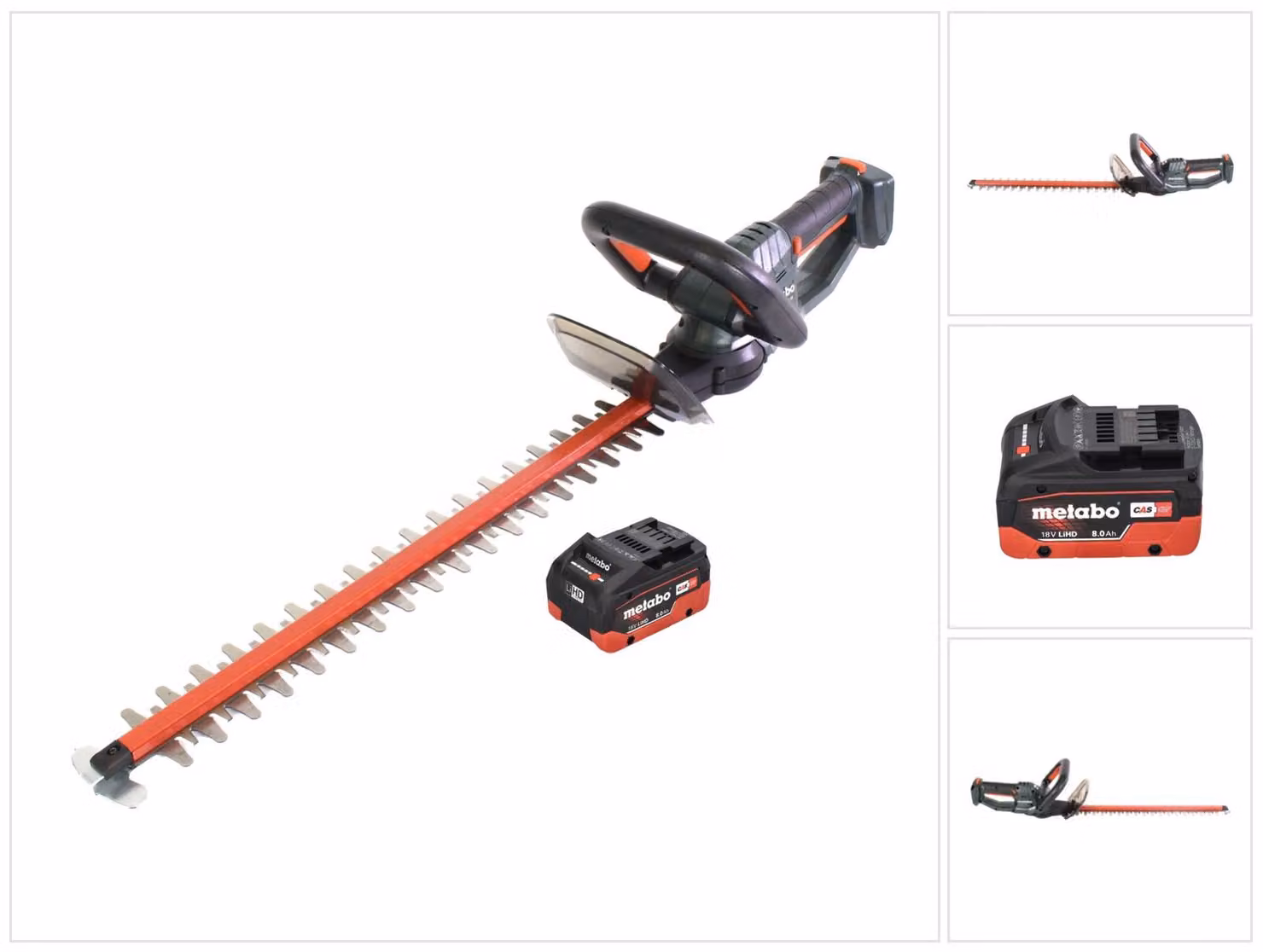 Tagliasiepi a batteria Metabo HS 18 LTX 55 18 V 53 cm + 1x batteria 8,0 Ah - senza caricabatteria