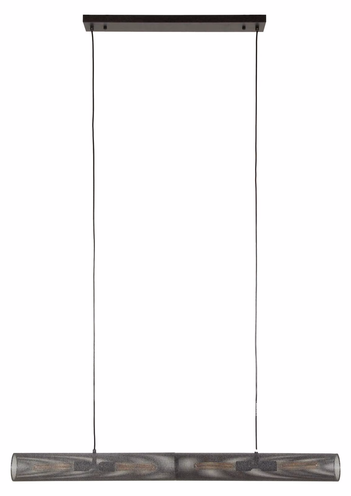 FURNLUX Lampada da soffitto Tubo Nero 120 cm / Colore principale: Nero / Dimensioni: 120 x 150 x 10 cm