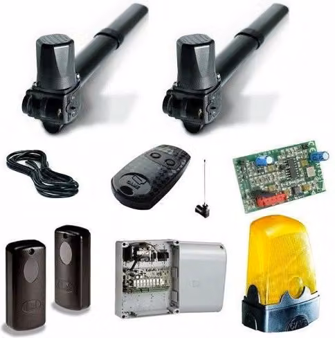 Kit completo automazione per cancello a due battenti Came Krono U1481ML nero fino a 3mt