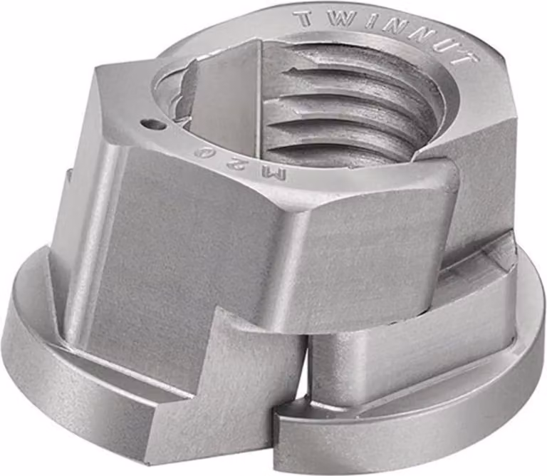 Dado TWINNUT con collare 6333S-M24 AMF