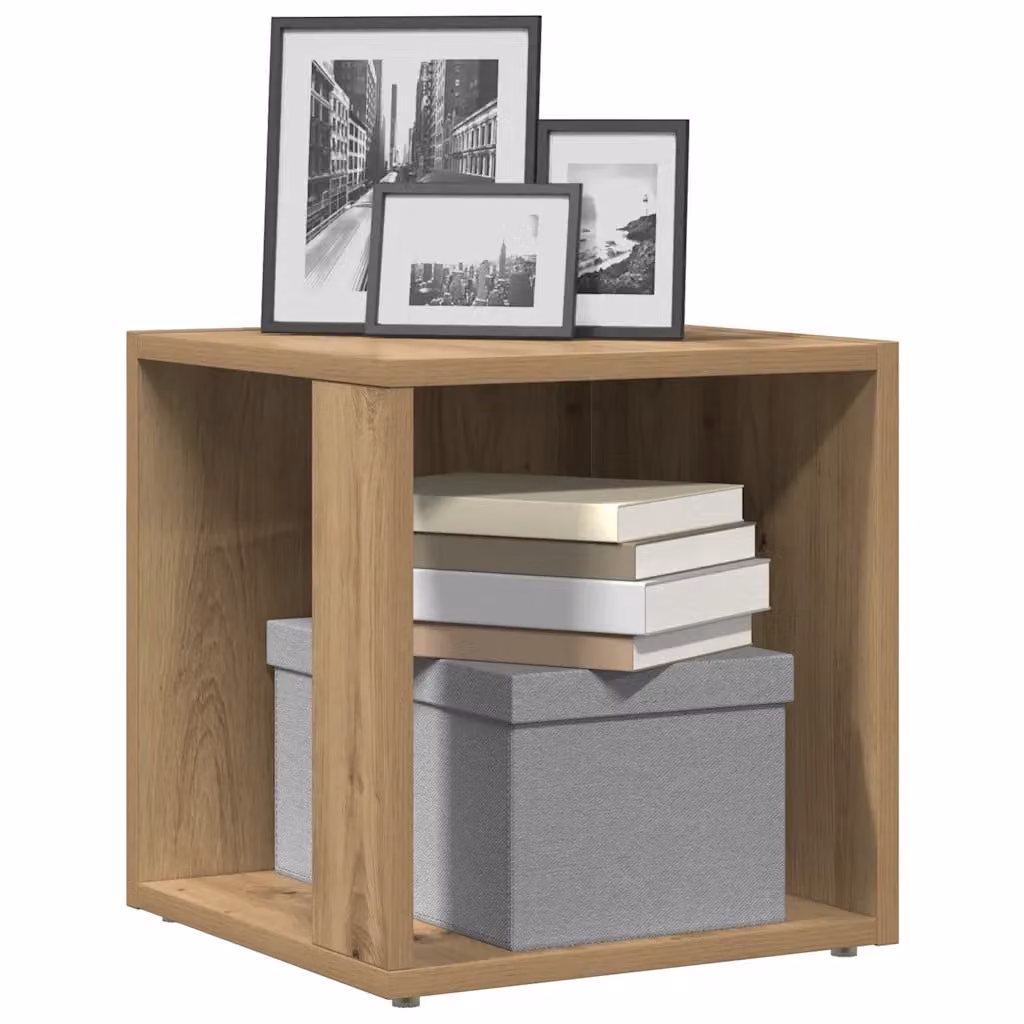 Tavolino da soggiorno vidaXL in legno Rovere, marrone, L/P/H: 33 x 33 x 34 cm