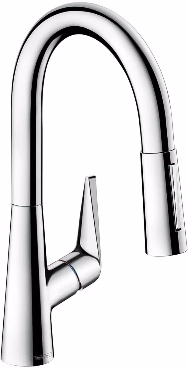 hansgrohe Talis S M51 Mitigeur monocommande de cuisine 160, douchette coulissante, 2 jets, 72815000, 72815000