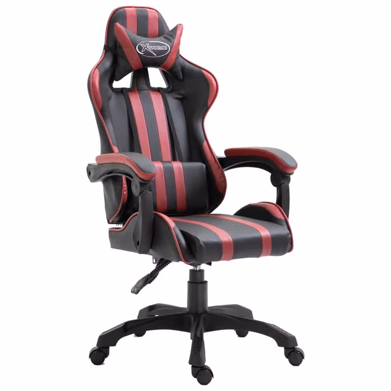 vidaXL Sedia da gioco in ecopelle rosso vino