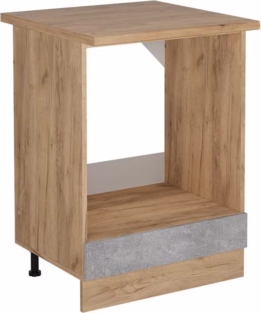 Mobile per forno da incasso R-Line Vicco Calcestruzzo e Rovere dorato 60 cm