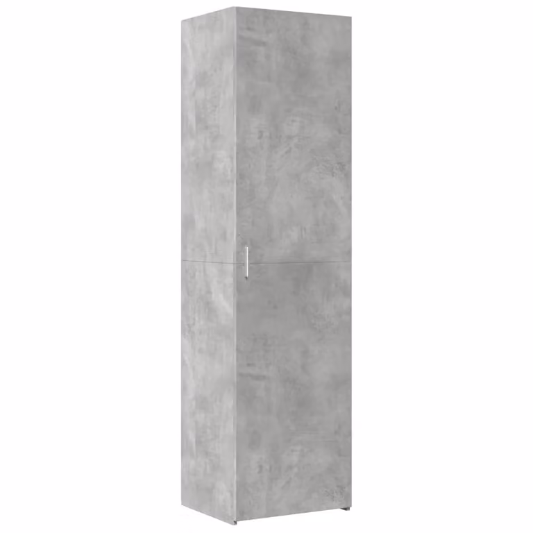 Credenza Grigio Cemento 50x42,5x185 cm in Legno Ingegnerizzato