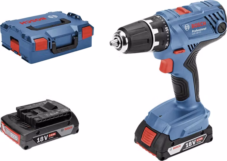 BOSCH 06019H100A BOSCH GSR 18V-21 Professional Akku-Bohrschrauber-Set 18,0 V, mit 2 Akkus