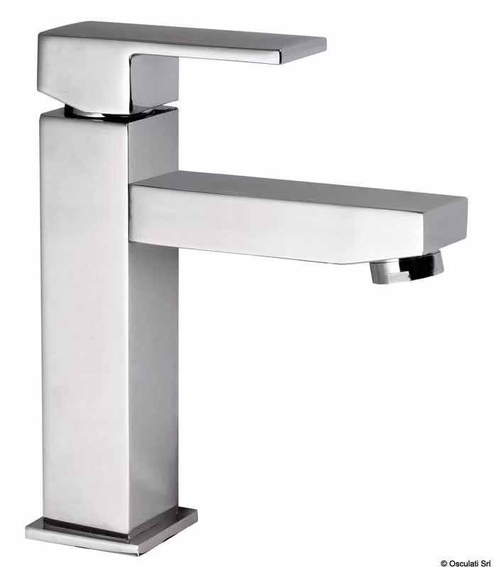 Miscelatore da lavabo quadrato basso, 1 pezzo