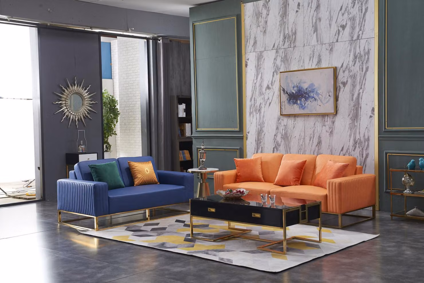 Sofagarnitur 3+2 Sitzer Set Design Sofa Polster Couchen Couch Klassisch 2 tlg.