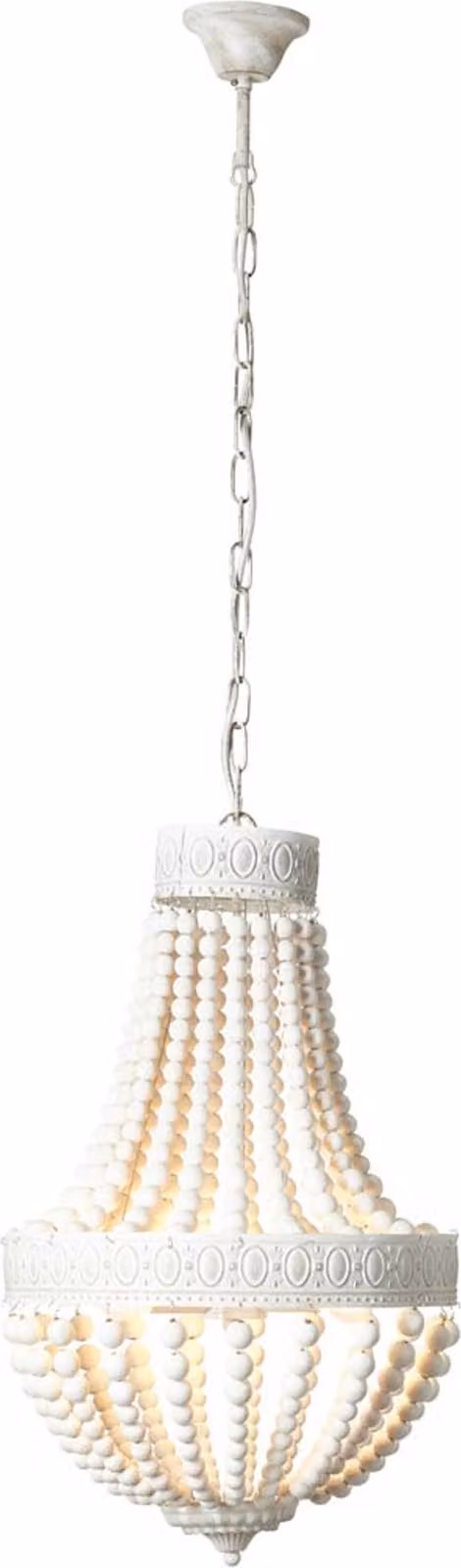 Lampada brillante Lampadario Liba 3flg bianco | 3x D45, E14, 18W, adatto per lampade a goccia (non incluse) | la catena può essere accorciata