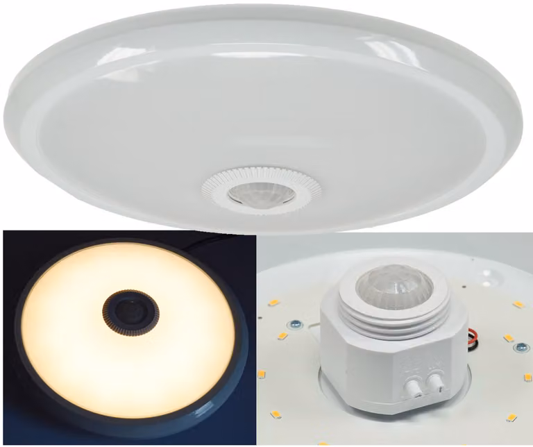 ChiliTec Plafoniera LED TERCEIRA 12W, 800lm, 3000K, rilevatore di movimento PIR