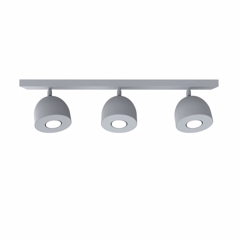 Lampada Da Soffitto Campanella 3X Monocolore Opaca