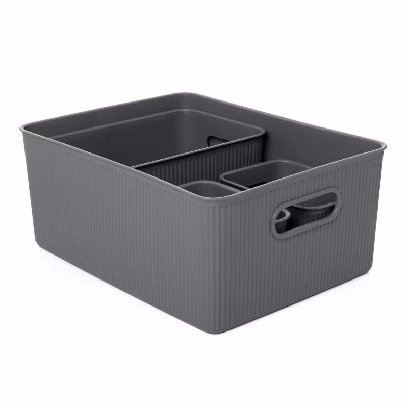Tatay 7011114 Set 4 Vie 15L+5L+2X1,5L Baobab Gris Antracita