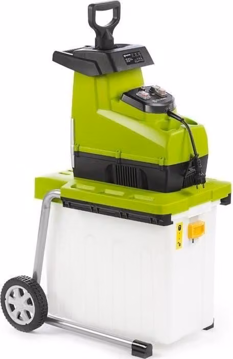Trituratore da giardino Fieldmann FZD 5015-E, 2800 W, diametro fino a 44 mm, cesto di raccolta da 60 L, alimentazione automatica, marcia indietro