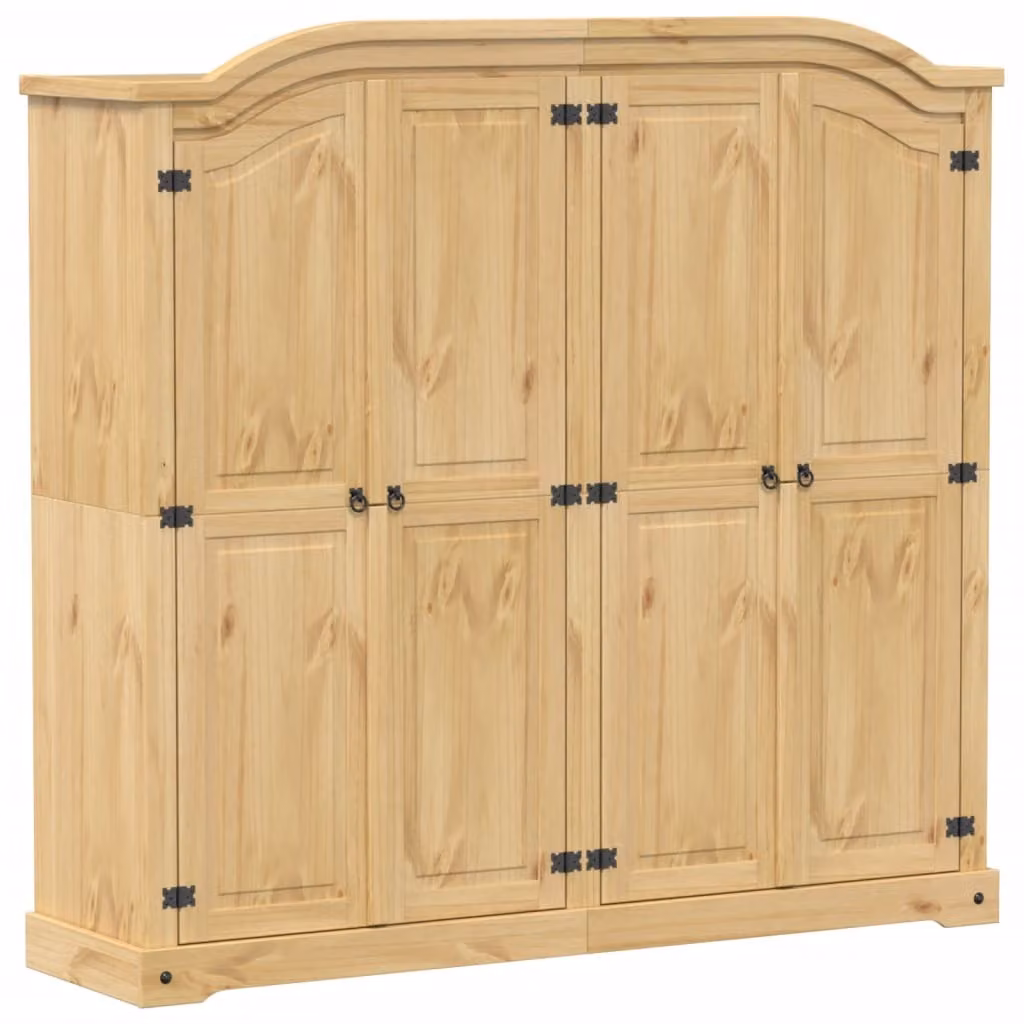 Armadio  194x52x186 cm in Legno Massello di Pino