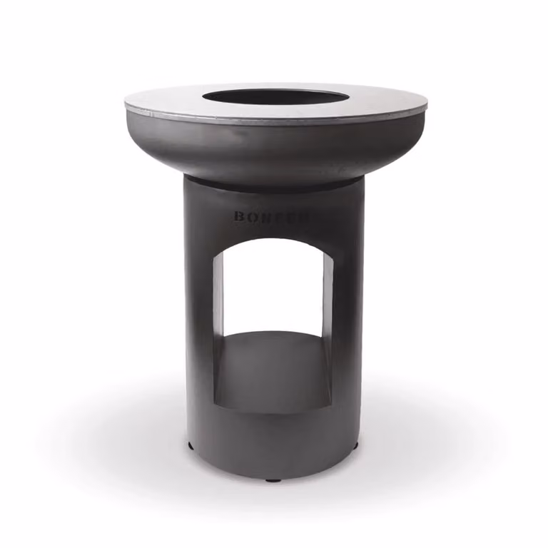 BonFeu BonBiza Schwarz: camino da giardino con piastra grill