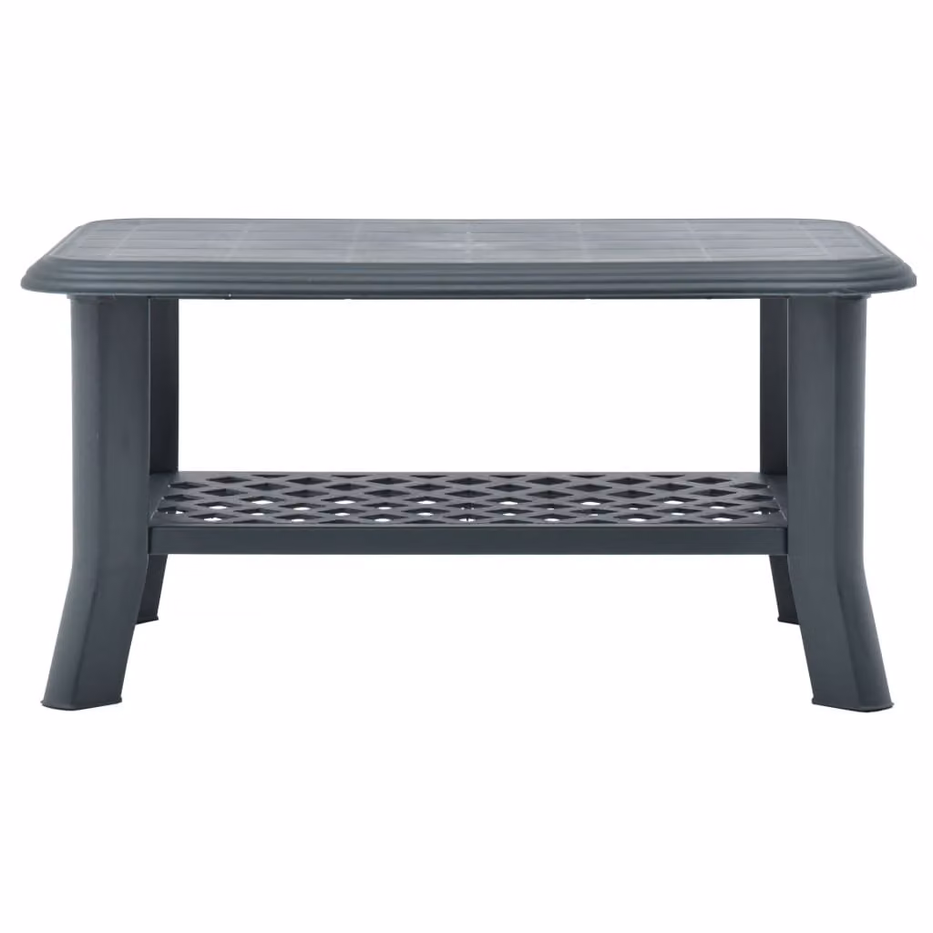 Tavolino da Salotto Verde 90x60x46 cm in Plastica