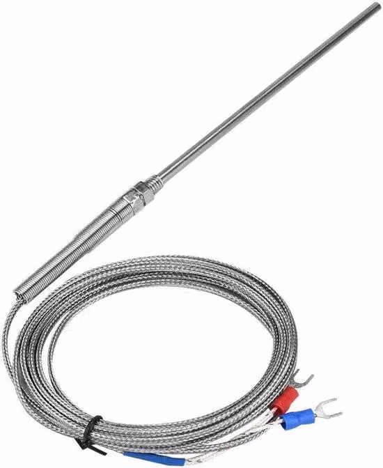 Termocoppia di tipo K - Sensore di temperatura 0-400°C - Risposta rapida - Diametro 5 mm - Resistenza alle alte temperature - Interruttore di qualità