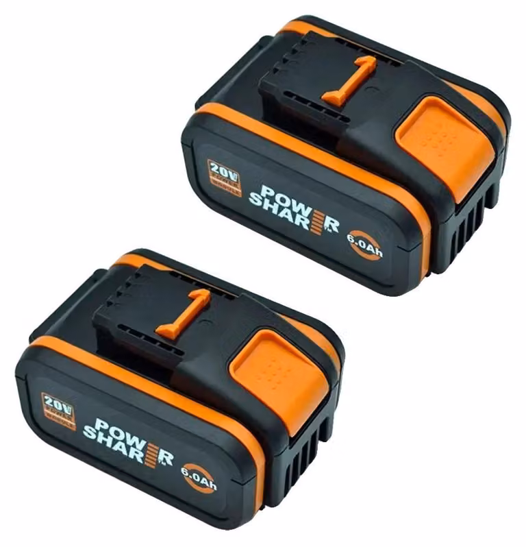 Batteria ricaricabile, capacità di 6000 mAh, compatibile con diversi modelli, inclusi i modelli Worx 6AhX2