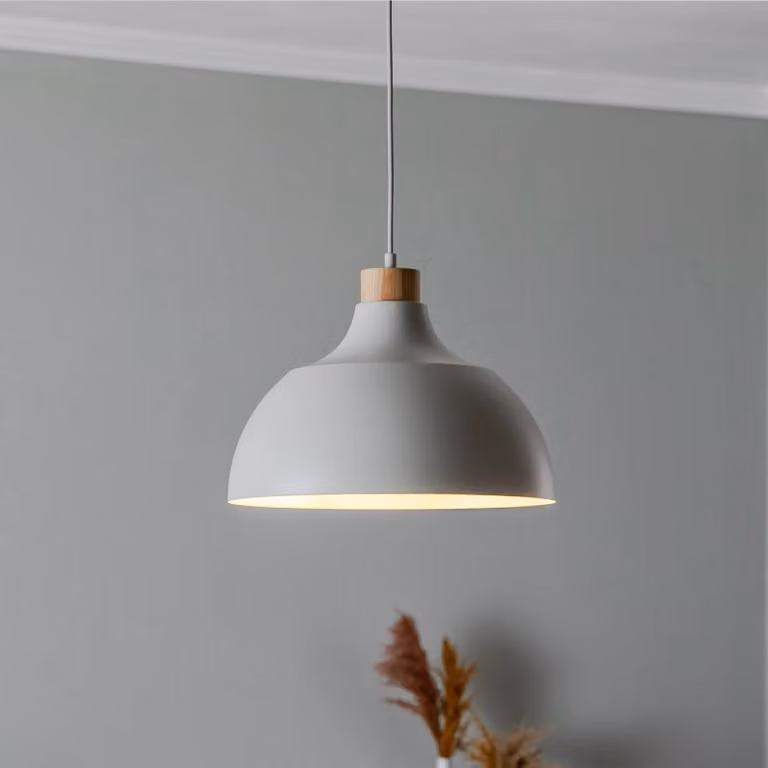 Lampada a sospensione Kaitt TK Lighting, dimmerabile, Crema / Ambra, Soggiorno / Sala da pranzo, Metallo, Scandinavo, Lampada a sospensione
