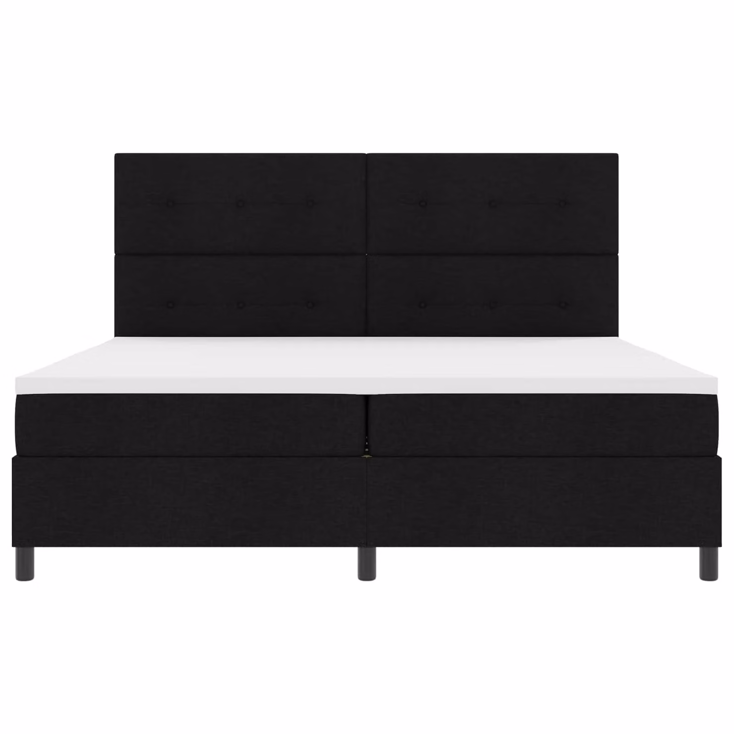 Letto a molle con materasso e illuminazione LED vidaXL, Nero, L/P/H: 200 x 200 x 203 cm – 1