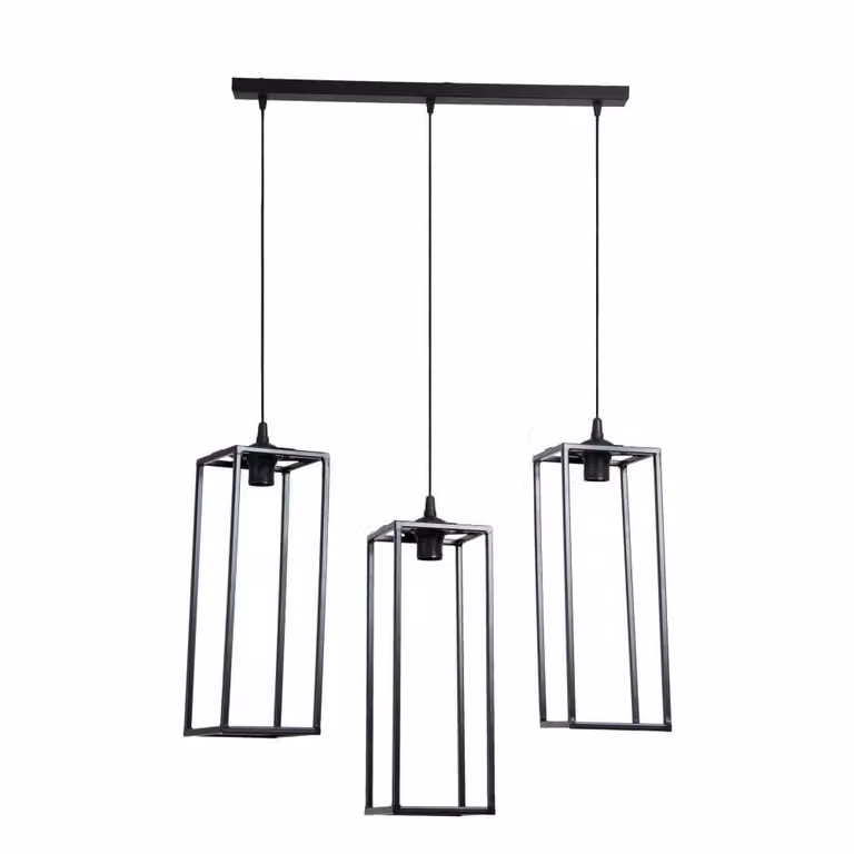 Lampade da soffitto geometriche nere 60 cm LOFT