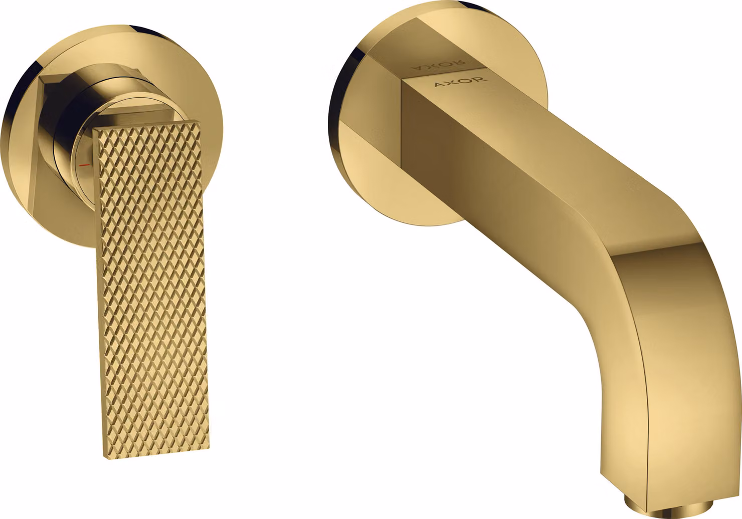 hansgrohe AXOR Citterio Mitigeur de lavabo, finition losange, encastré, saillie 220mm, garniture découlement non verrouillable, 39181990, 39181990