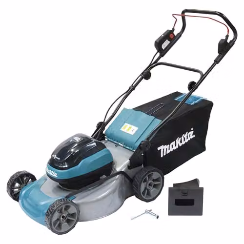 Makita DLM466Z - Tosaerba a batteria, 2 x 18 V (senza batteria, senza caricatore)