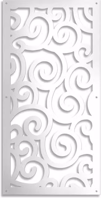 Pannello in PVC traforato Signorbit bianco L: 98 cm, H: 198 cm, Spessore: 10 mm