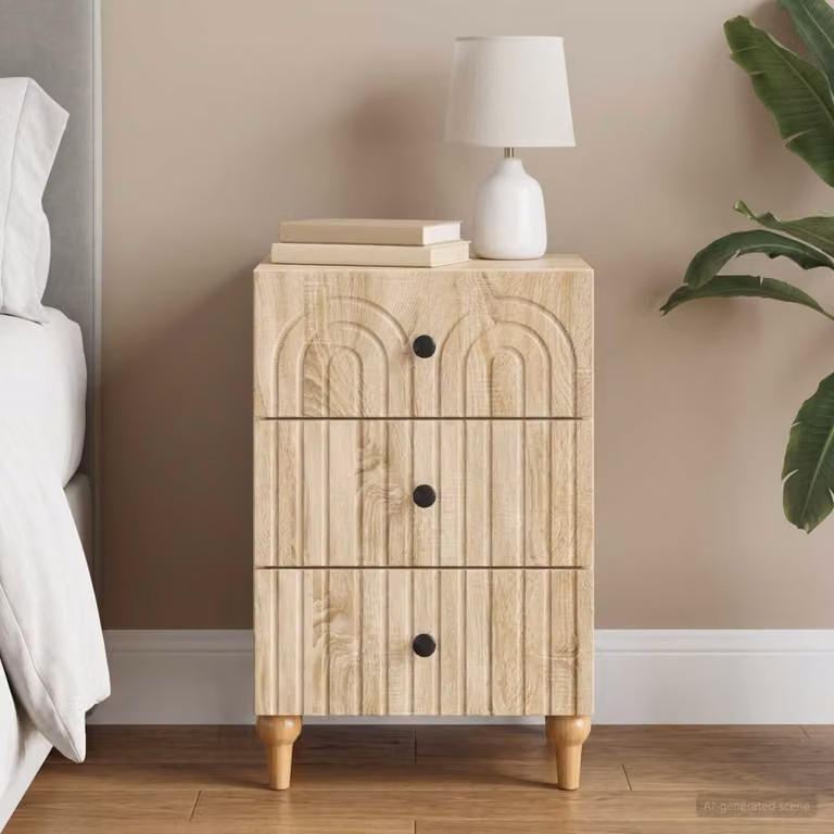 Armadio da Notte vidaXL in Rovere Sonoma Marrone L: 43 cm, P: 41 cm, H: 66,5 cm