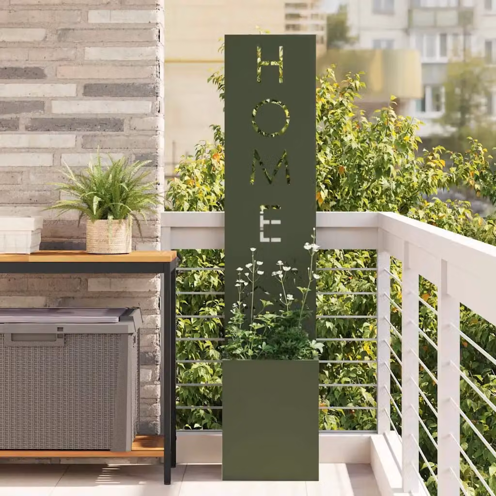 Paravent per privacy in giardino vidaXL Oliver verde, L/P/H: 32 x 32 x 150 cm