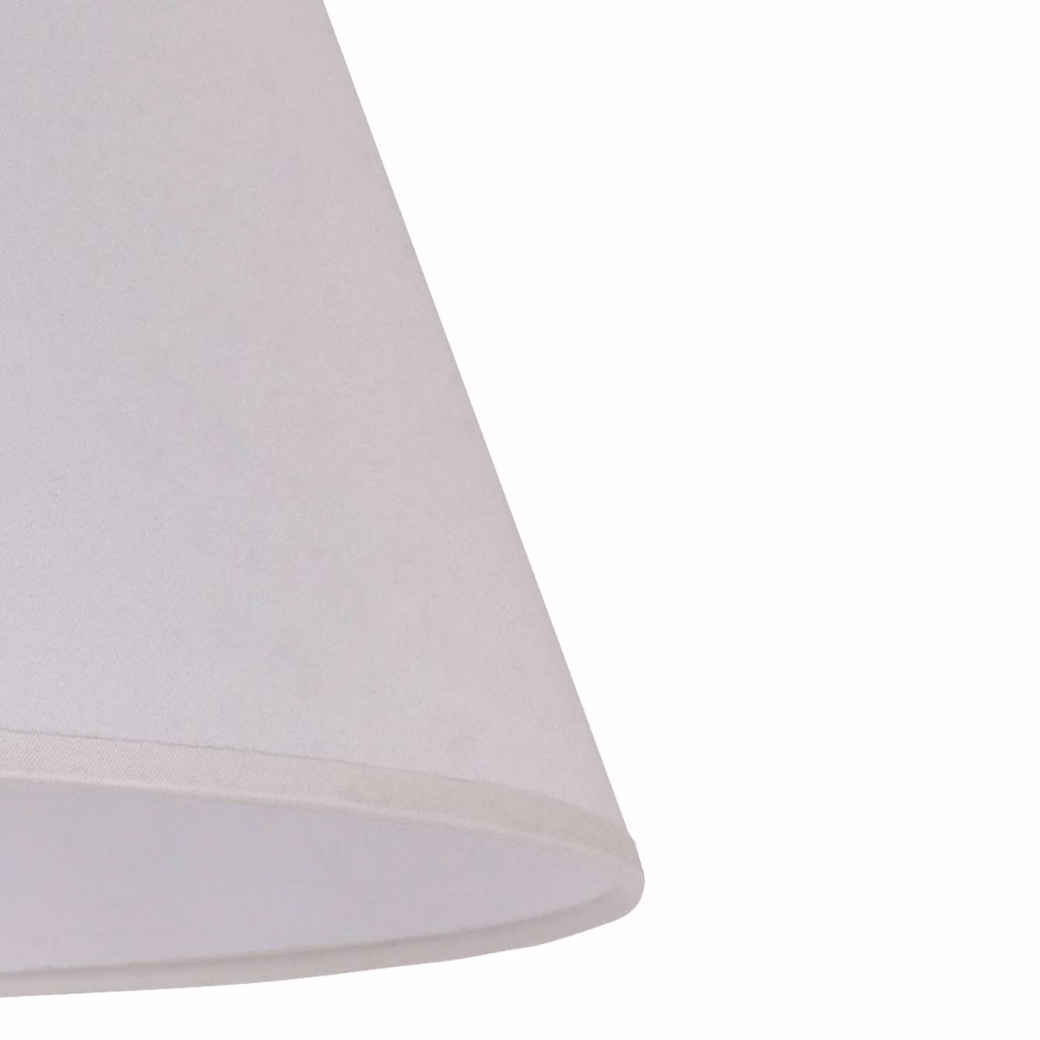 Paralume Sofia Altezza 25 cm, ecru/bianco Duolla, Bianco / Opale, Tessuto / Stoffa / Seta