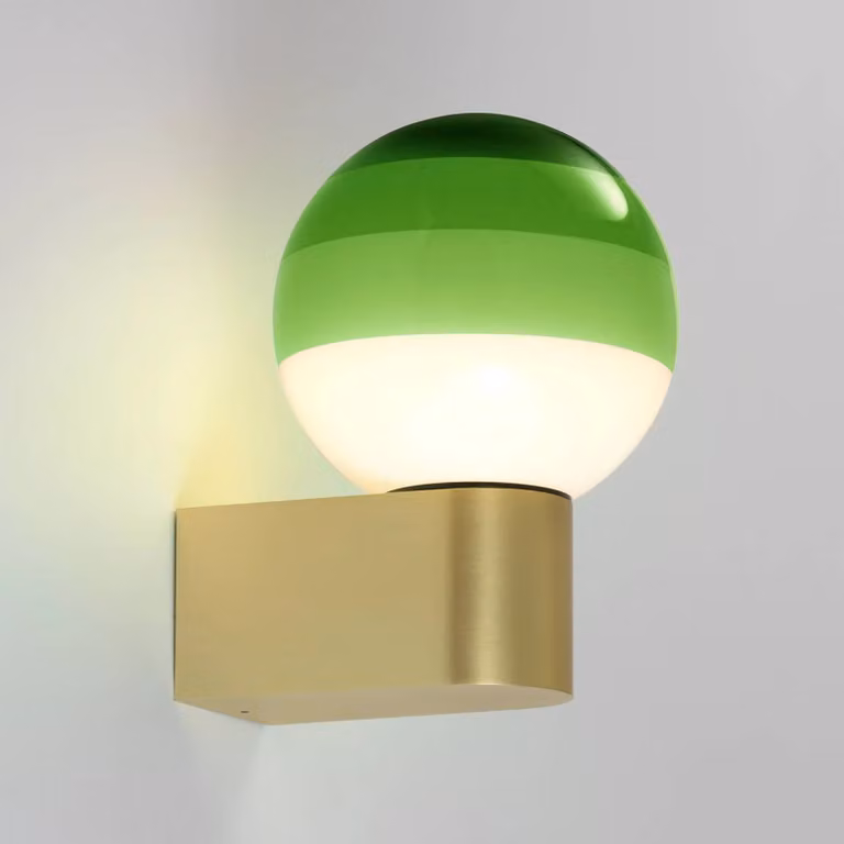 MARSET Applique da parete di design Dipping Light A1, dimmerabile, Ottone / Oro, Soggiorno / Sala da pranzo, Metallo, Design, Applique