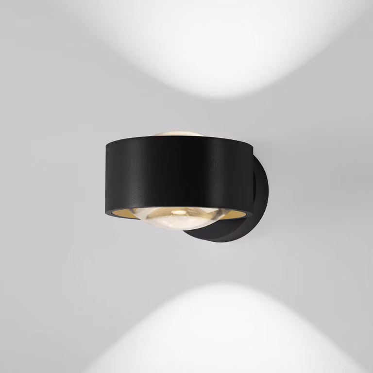 Egger Licht Applique da parete a LED Clippo Optic, dimmerabile, Nero, Soggiorno / Sala da pranzo, Alluminio, Moderno, Applique a LED