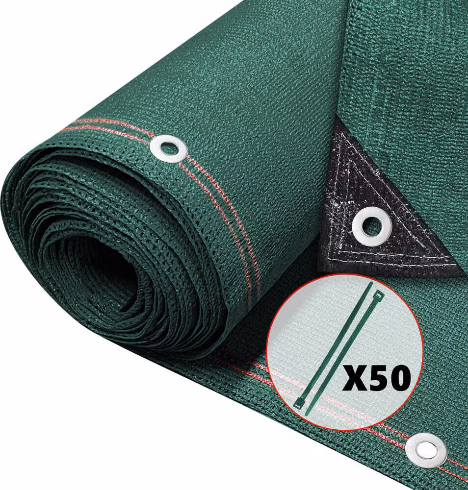 VOUNOT® Schermatura per recinzione 1,8×10 m, rete frangivista in HDPE da 230 g/m², verde