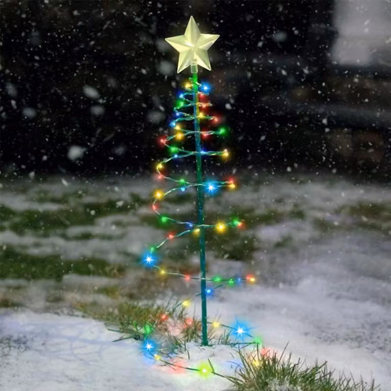 Illuminazione solare per alberi, multicolore, 50 cm