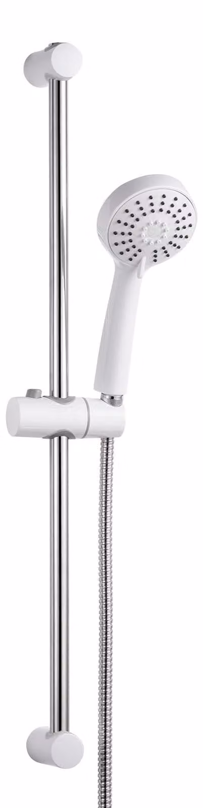 Set doccia RVS con doccetta e soffione da 60 cm