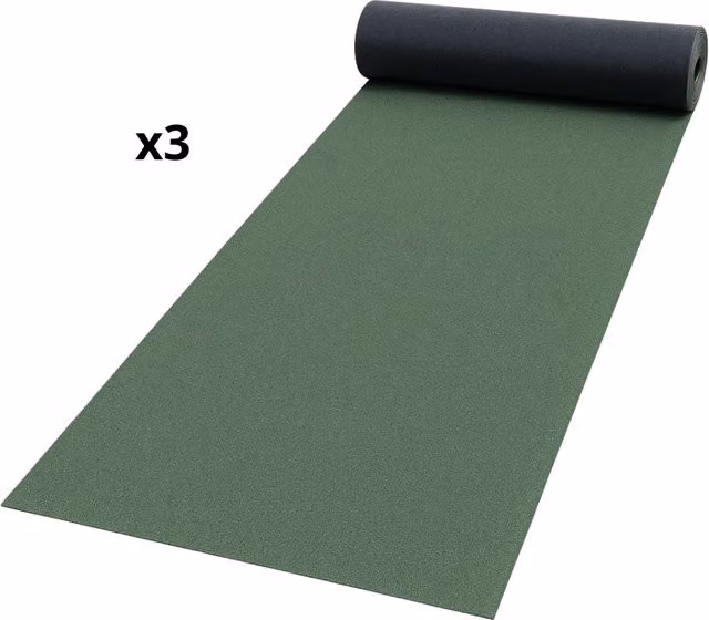 Guaina ardesiata verde Casasciutta per impermeabilizzazione terrazze, 3 rotoli da 1x10 m