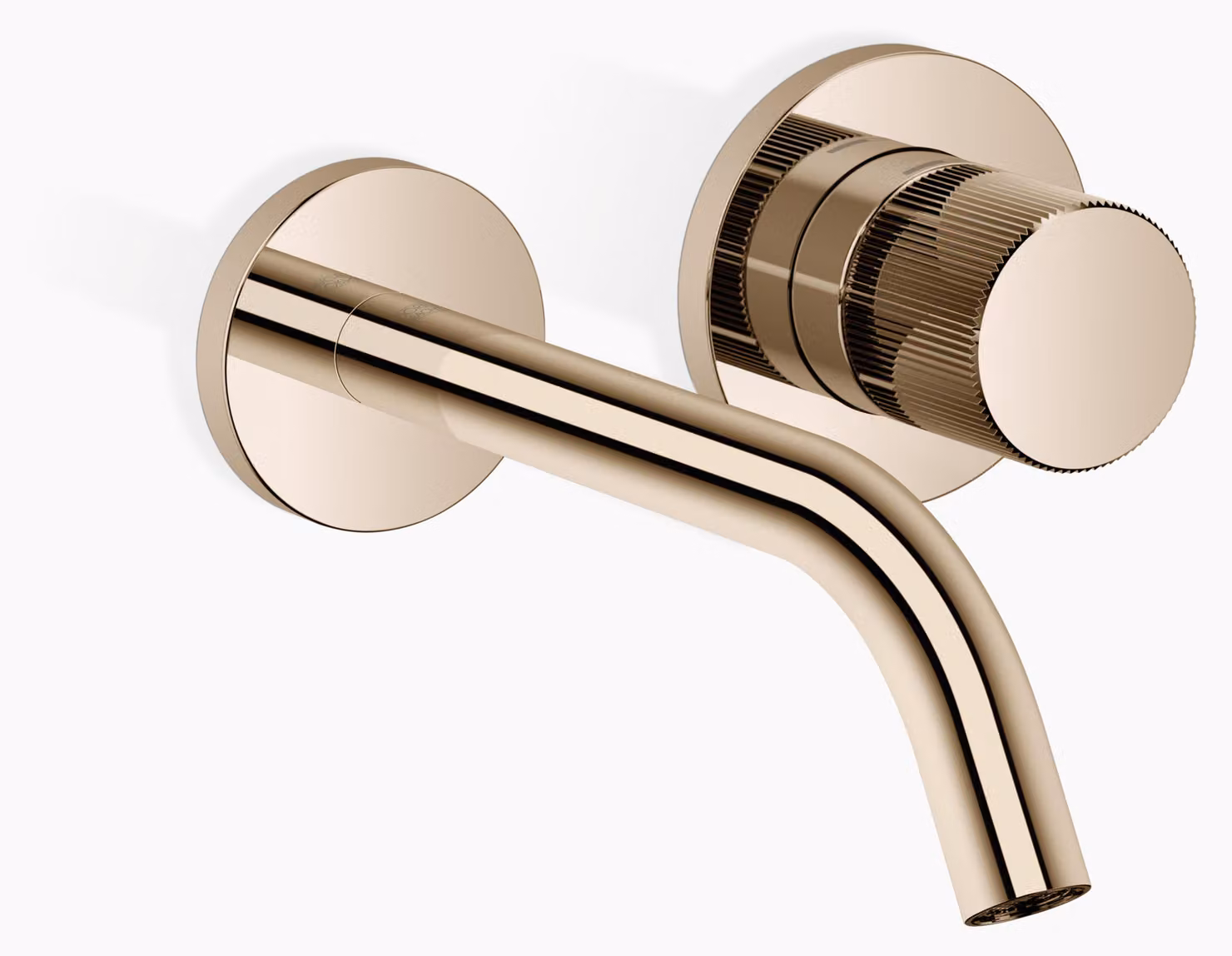 Dornbracht META Mitigeur monocommandé mural pour lavabos sans vidage, saillie 190mm, bec fixe, 36860664-26, 36860664-26