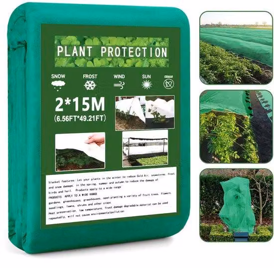 Telo invernale 2 m x 15 m verde traspirante 35 g/m²