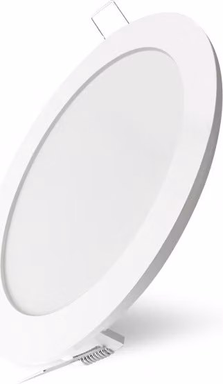 pannello luminoso da incasso LED 24W Ultra Slim serie PLUS Rotondo Ø 300mm Bianco caldo