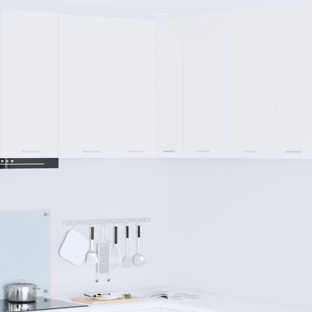 Armadio pensile da cucina moderno vidaXL in MDF bianco con ante a battente L/P/H: 57 x 57 x 80 cm