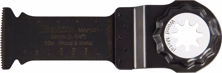 Lama Makita per taglio a tuffo, 32 mm Starlock Plus - 20 TPI - BiM - MAP001 - Legno / Metallo