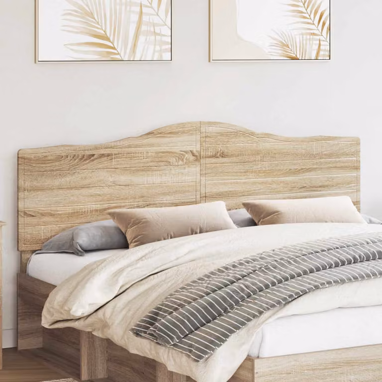 Testiera per letto moderna vidaXL in legno ingegnerizzato Rovere Sonoma, colore marrone