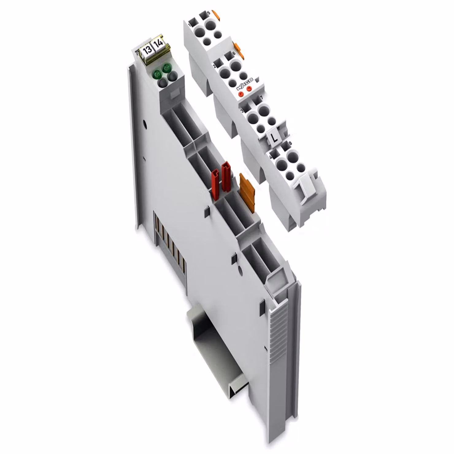 Ingresso digitale a 2 canali WAGO; 60 V CC; 3 ms; grigio chiaro 753-429