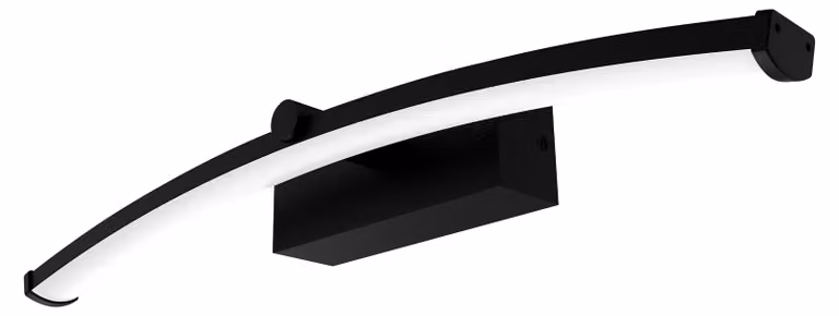 Lampada a LED per specchio da bagno OSRAM Orbis Pluton, colore nero, 3000 K / 4000 K, luce bianco caldo, 750 lm, 12 W, alluminio