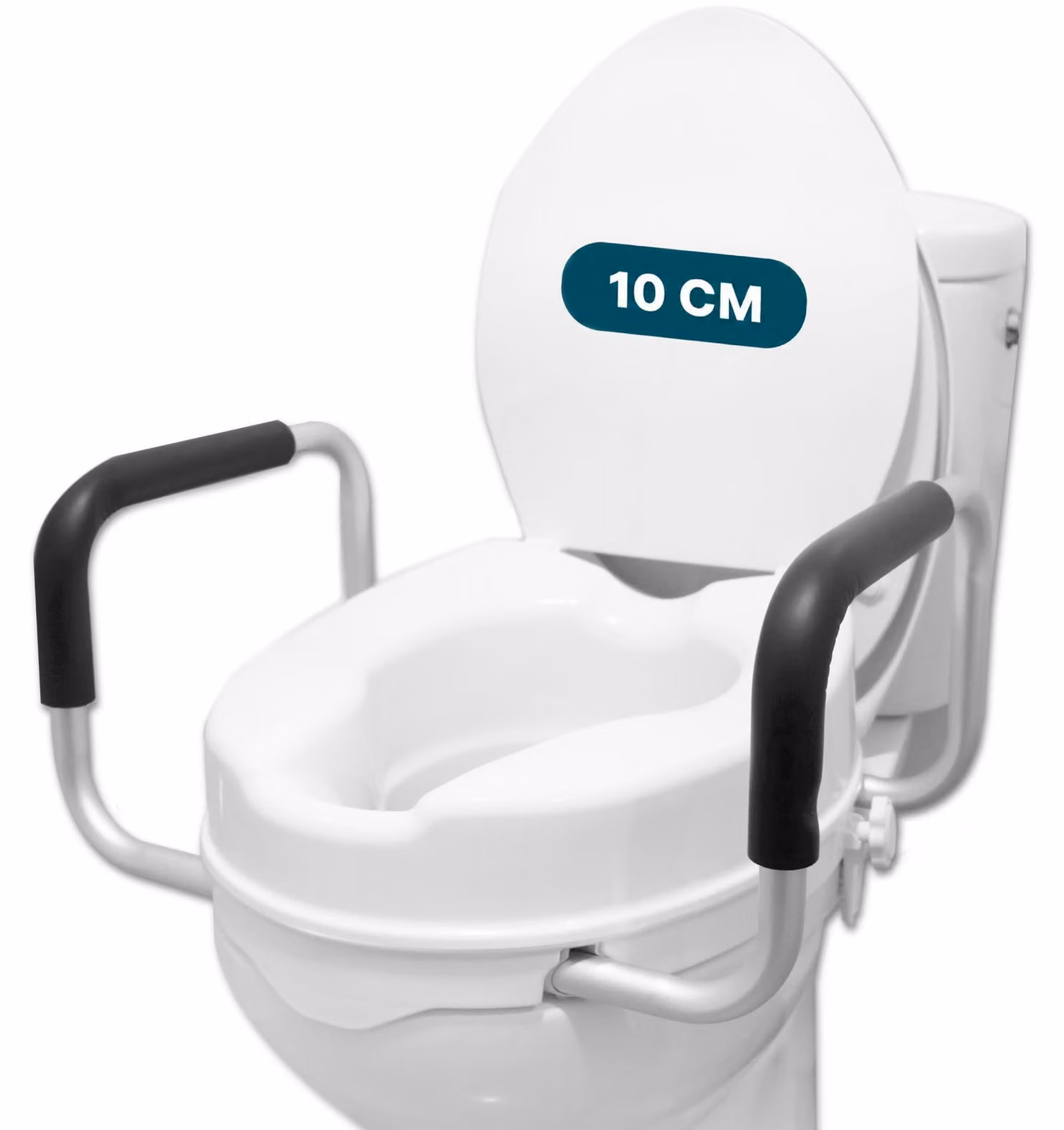 WC rialzato con braccioli, sedile del WC rialzato per anziani