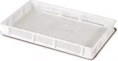 Cassetta sovrapponibile forata per alimenti Giganplast SERVICE 1880 HD Bianco L: 60 cm, P: 40 cm, H: 7 cm