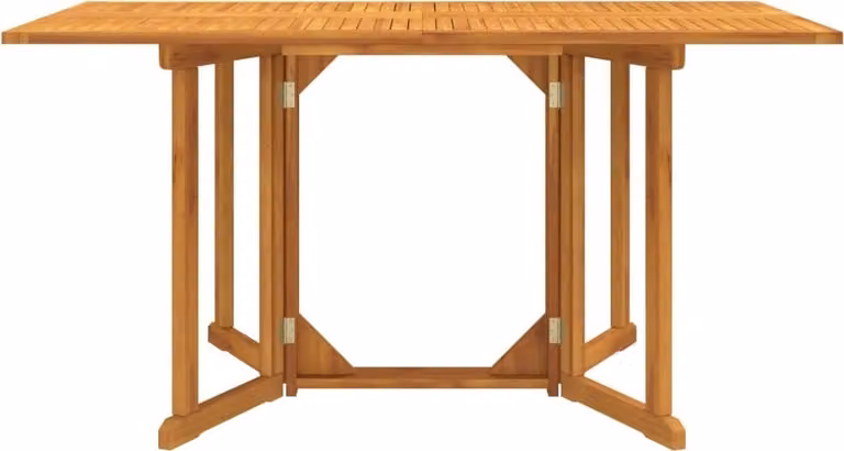 vidaXL Tavolo da giardino pieghevole Butterfly 150x90x75 cm in legno massiccio di teak