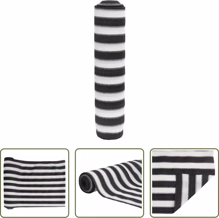 Il paravento Living Store antracite e bianco 1,8x10 m HDPE 75 g/m²