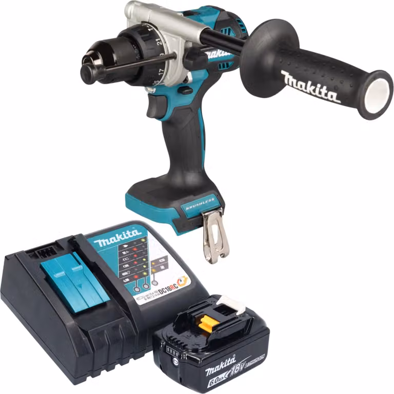 Makita DHP 492 RG1 Avvitatore a percussione a batteria 18 V 141 Nm Brushless + 1x batteria 6,0 Ah + caricabatteria